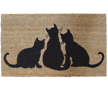 Cat Doormat - Vinyl Backed