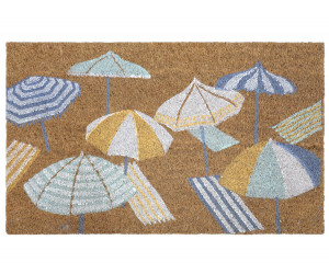 St Tropez Beach Umbrellas Doormat 75x45cm