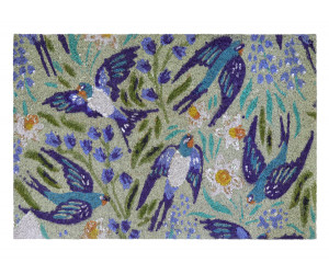 Blue Swallows Doormat 60x40cm