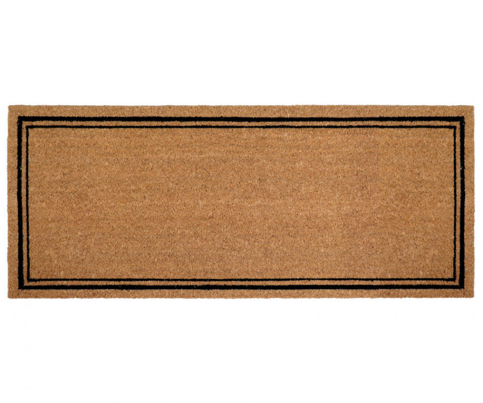 Cheshire Long Black Border Doormat 110x45cm