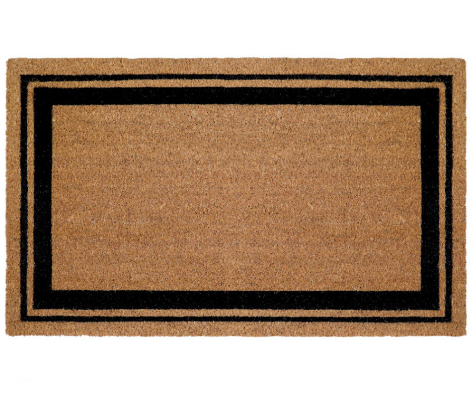 Regular Elliott Black Border Door Mat 75x45cm