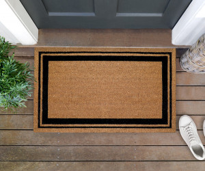 Regular Elliott Black Border Door Mat 75x45cm