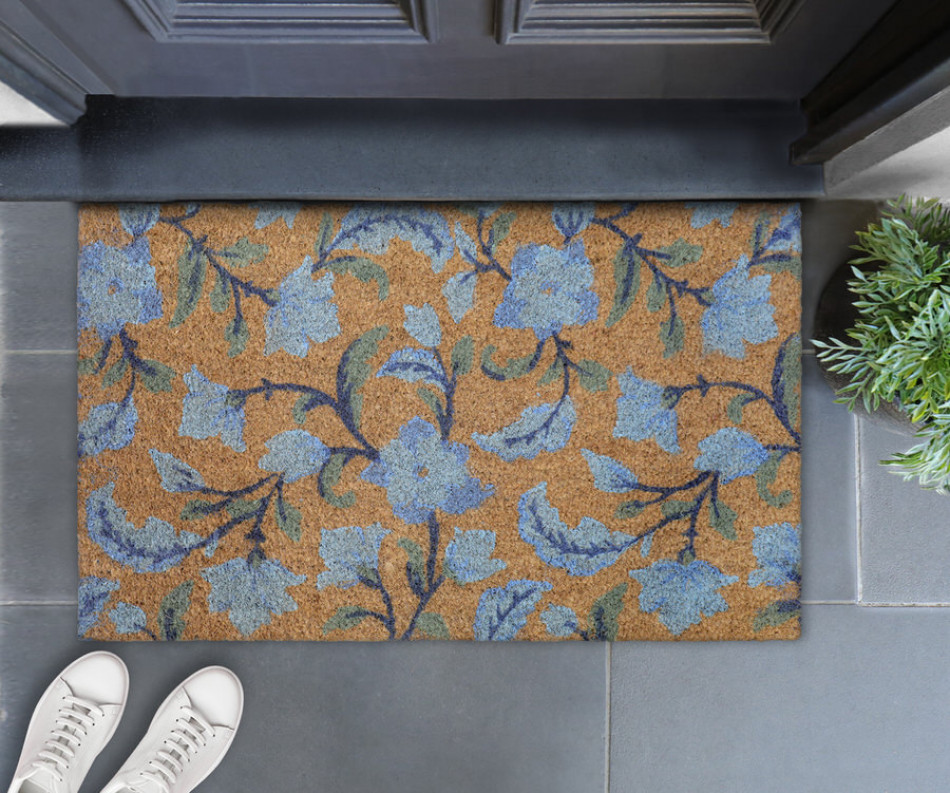Blue Meadow Doormat 75x45cm