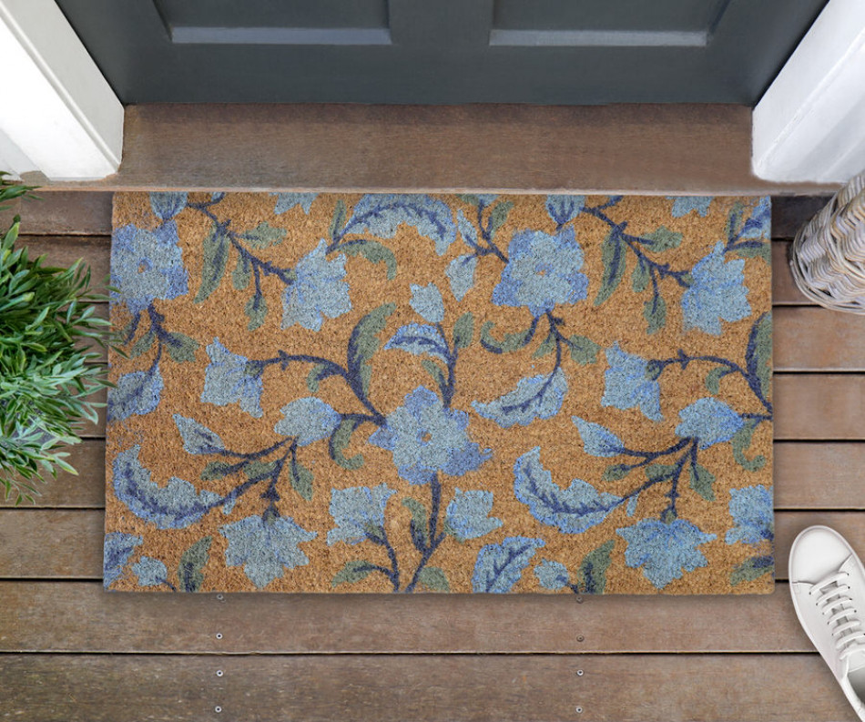 Blue Meadow Doormat 75x45cm