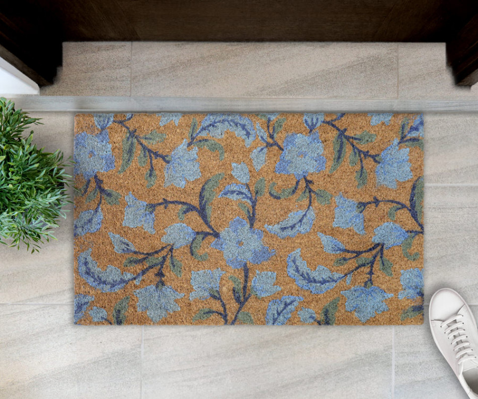 Blue Meadow Doormat 75x45cm