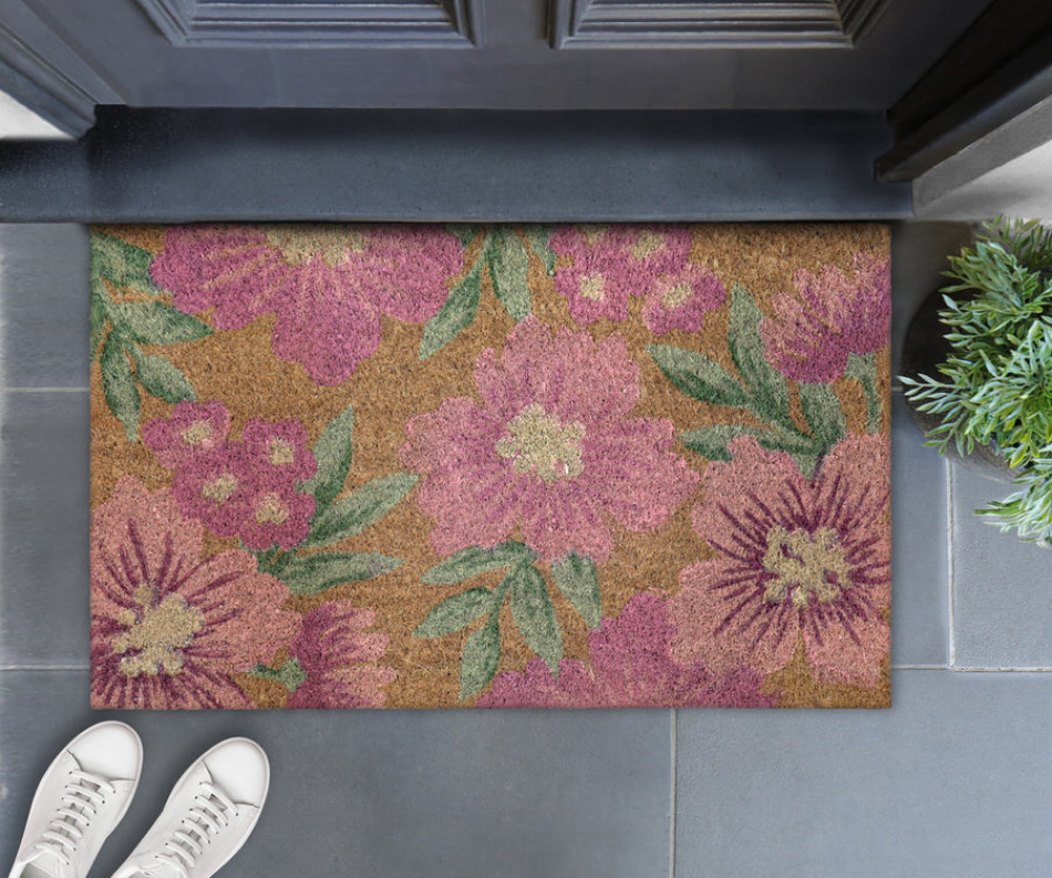 Wild Rose Pink Doormat 75x45cm