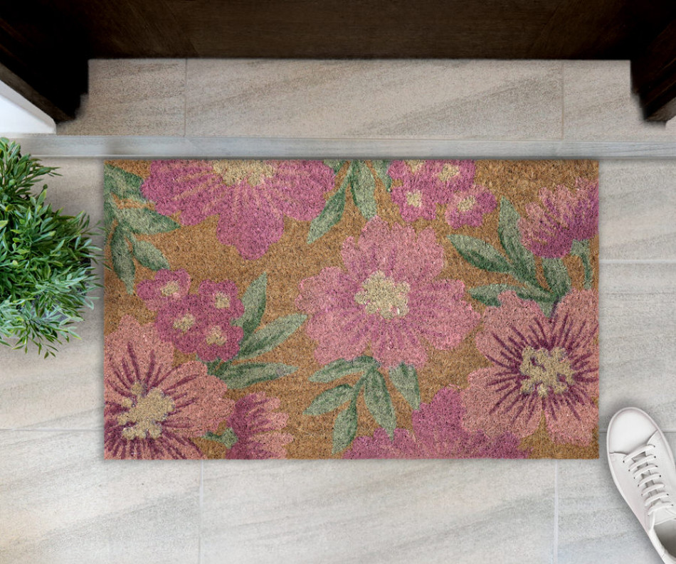 Wild Rose Pink Doormat 75x45cm
