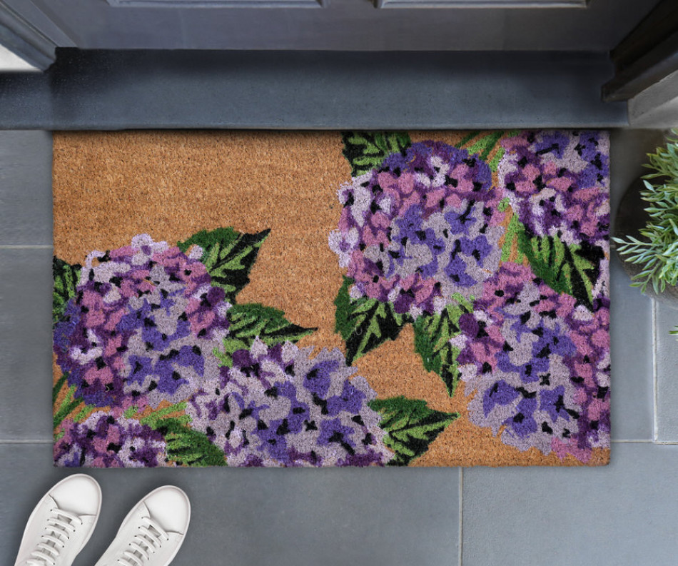 Amethyst Hydrangeas Door Mat 75x45cm