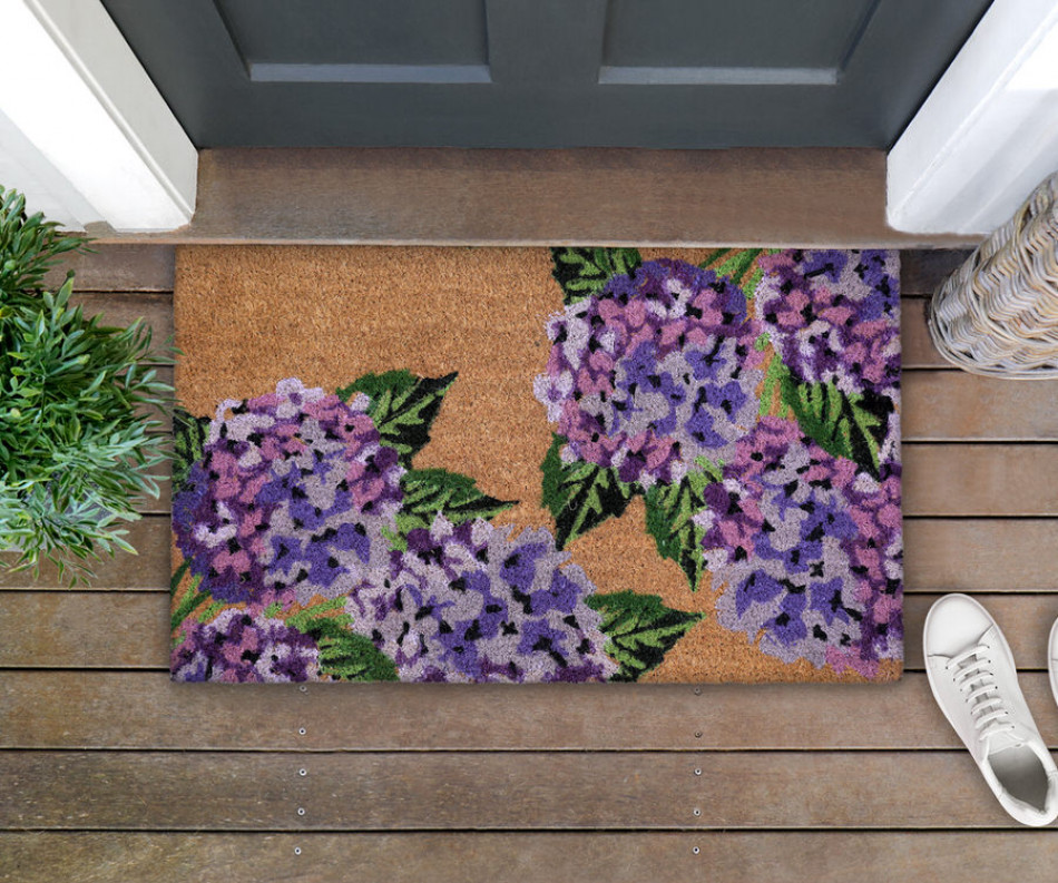 Amethyst Hydrangeas Door Mat 75x45cm