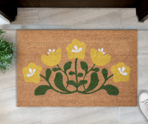 Frieda Yellow Blooms Doormat 80x50cm