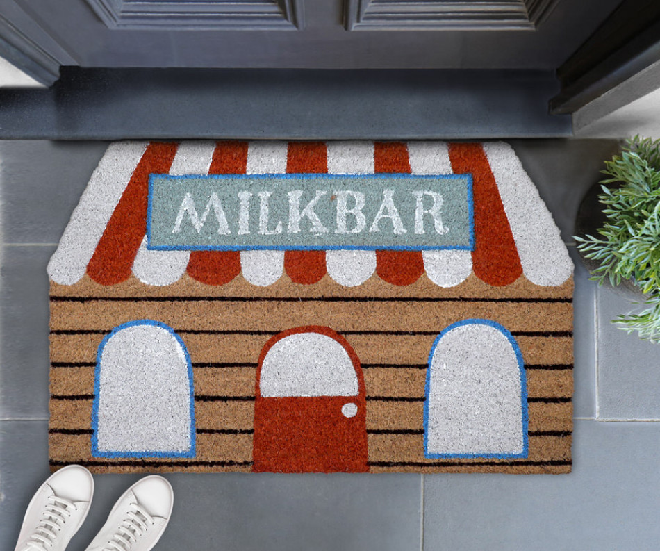 Retro Milkbar Doormat 80x50cm