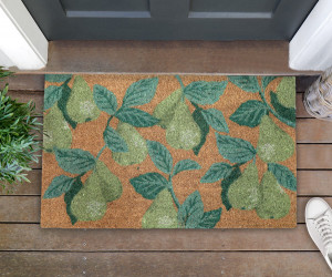Verdant Green Pears Doormat 75x45cm