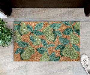 Verdant Green Pears Doormat 75x45cm