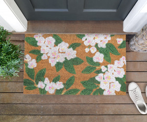 Swansea White Blossom Doormat 75x45cm