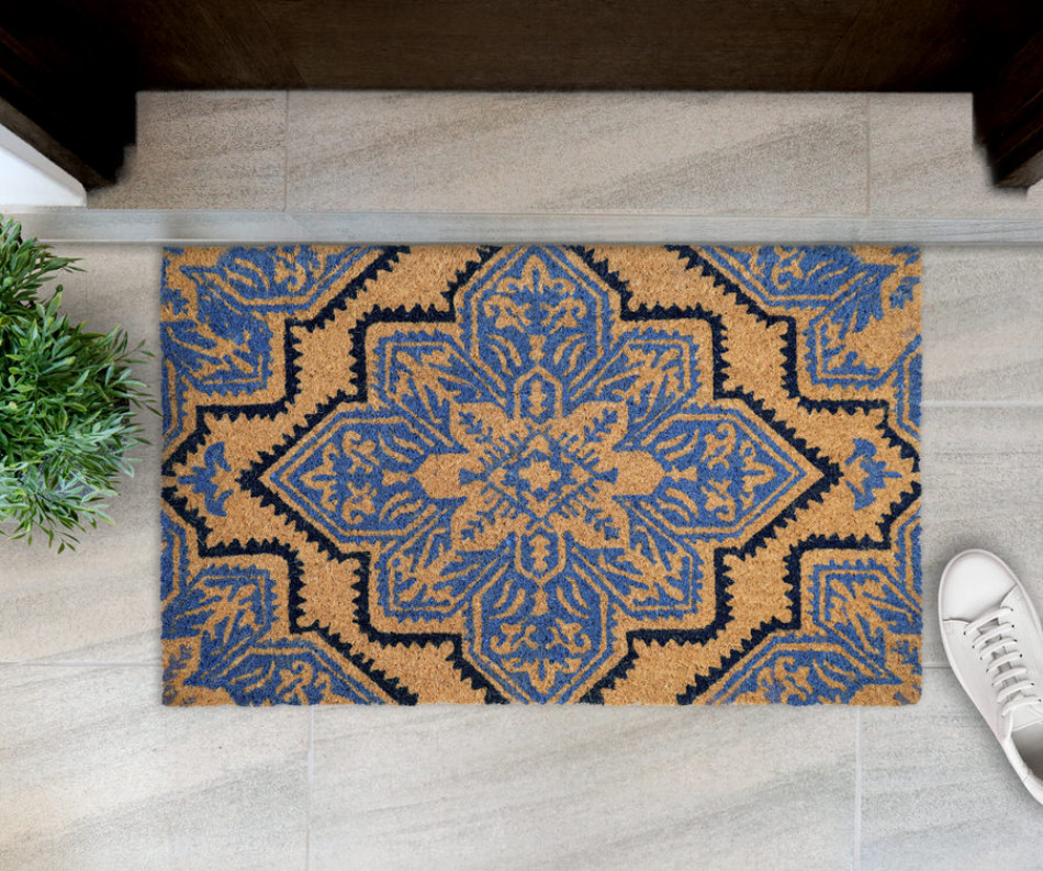 Azure Starburst Doormat 75x45cm