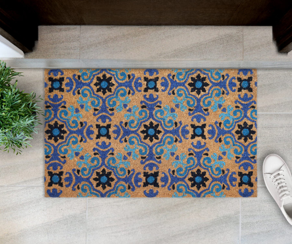 Andalusian Blue Doormat 75x45cm