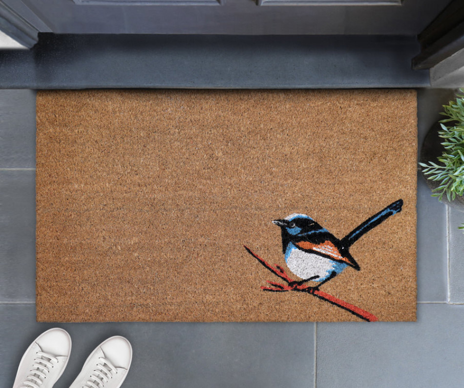 Fairy Wren Door Mat 75x45cm