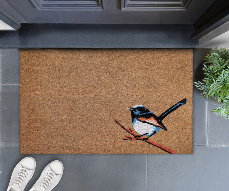 Fairy Wren Door Mat 75x45cm