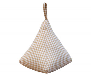 Marigold Gingham Door Stop