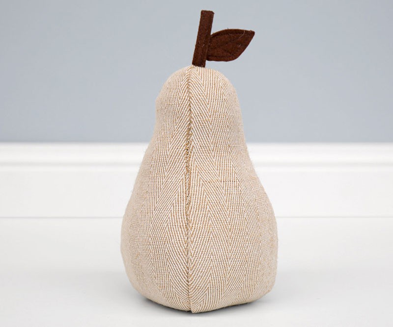 Orchard Pear Doorstop - Beige