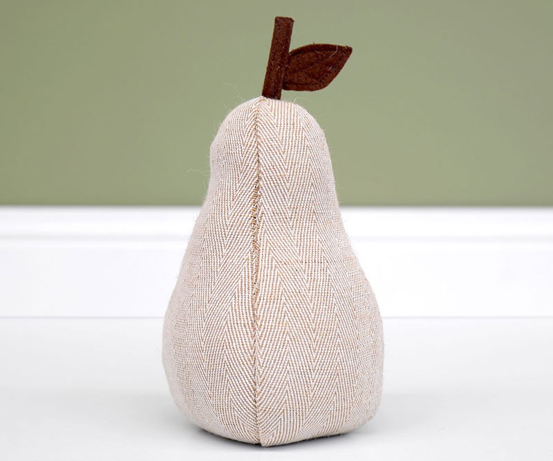 Orchard Pear Doorstop - Beige