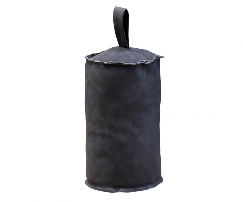 Farnham Black Suede Door Stop