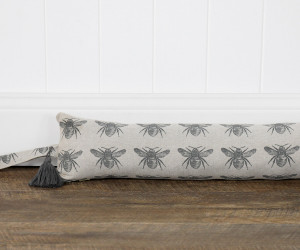 90cm Charcoal Honey Bee Draftstopper - Thick