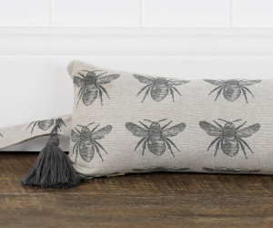 120cm Charcoal Honey Bee Draftstopper - Thick