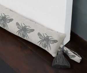 120cm Charcoal Honey Bee Draftstopper - Slim