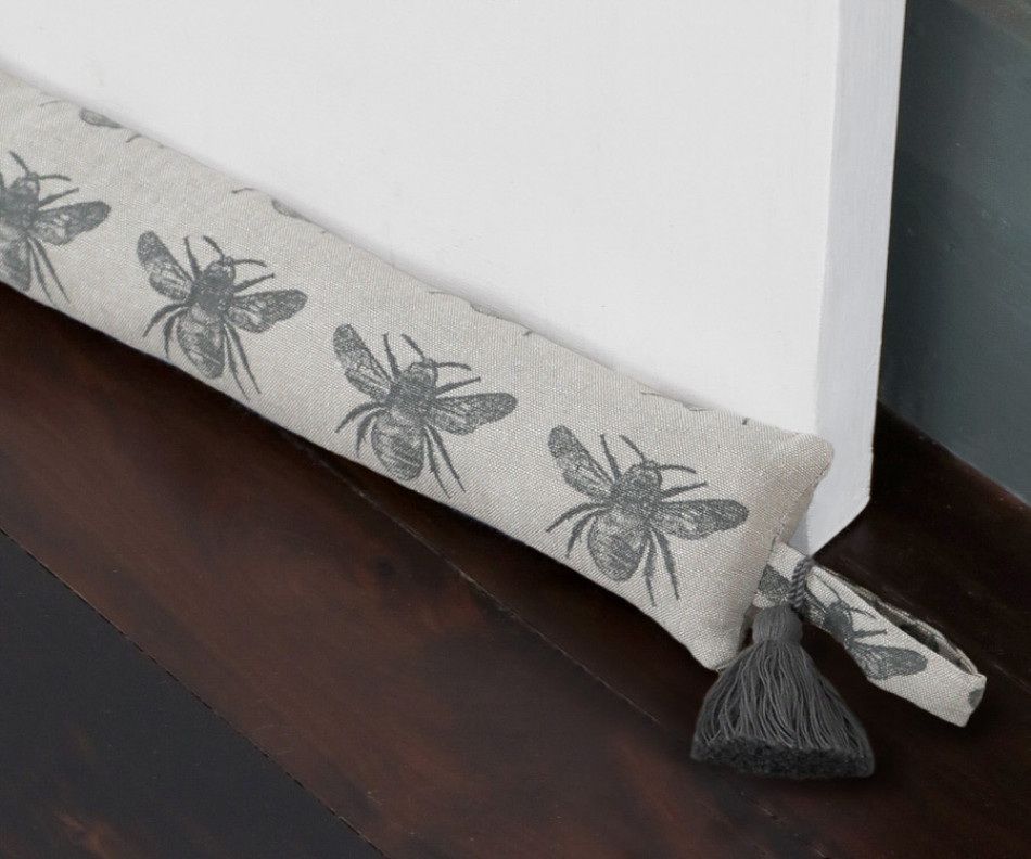 90cm Charcoal Honey Bee Draftstopper - Slim