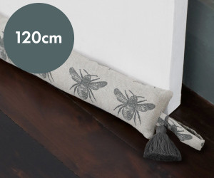 120cm Charcoal Honey Bee Draftstopper - Slim