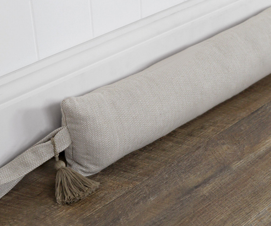 90cm Stamford Oatmeal Draftstopper - Thick