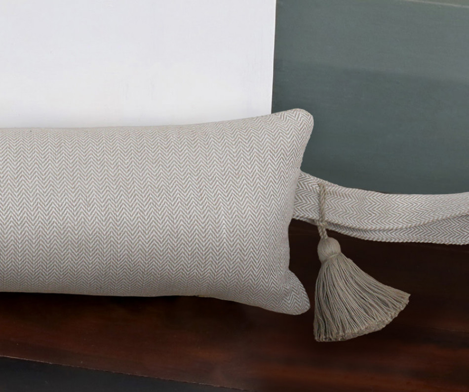 90cm Stamford Oatmeal Draftstopper - Thick