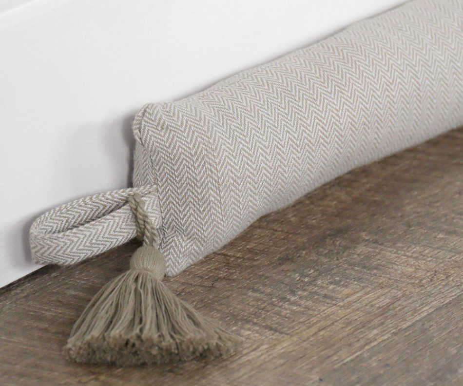 90cm Stamford Oatmeal Draftstopper - Slim