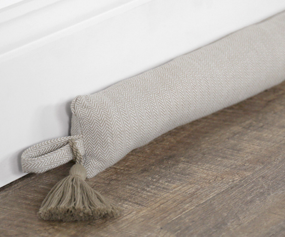 90cm Stamford Oatmeal Draftstopper - Slim