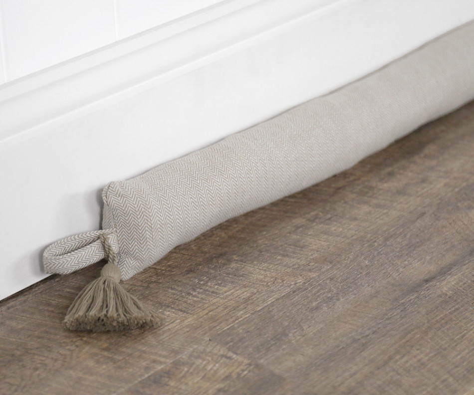 90cm Stamford Oatmeal Draftstopper - Slim