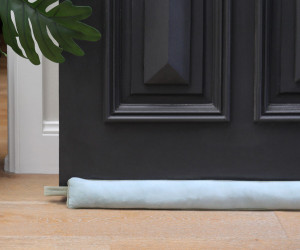 Mariana Sky Blue Velvet Door Snake / Draftstopper